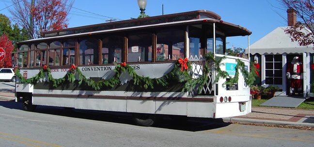 north carolina xmas trolley