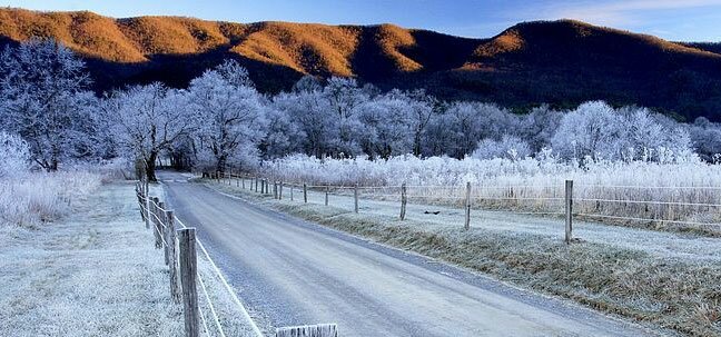 Tennessee frozen winter