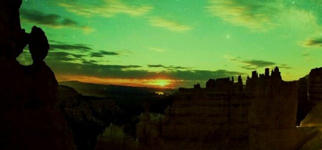 utah green sunset