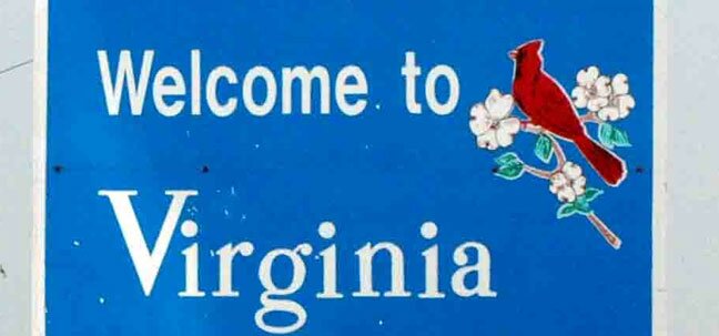 Virginia welcom sign